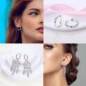Hot Classic Original 925 Sterling Silver Earrings Colorful Circle Hoop Earrings For Women Party Wedding Engagement Jewelry Gift - Image 5