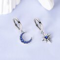 925 Sterling Silver Hoop Earrings Large Round Simple Zirconia Drop Earrings for Women Girl Party Birthday Wedding Jewelry Gifts - Image 3