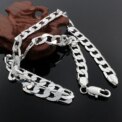 925 Sterling Silver Necklace For Men's 16/18/20/22/24 Inches Classic 8MM Chain Luxury Jewelry Wedding Christmas Gifts - Image 4