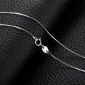 JewelryPalace Genuine 100% 925 Sterling Silver Necklace Ingot Twisted Trace Belcher Snake Bar Singapore Box Chain Necklace Women - Image 2