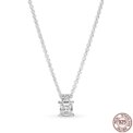 Christmas Birthday Surprise Gifts 925 Sterling Silver Exquisite Shiny Round Heart-shaped Necklace Classic Charm Women's Jewelry - Image 3
