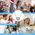 Christmas Birthday Surprise Gifts 925 Sterling Silver Exquisite Shiny Round Heart-shaped Necklace Classic Charm Women's Jewelry - Image 5