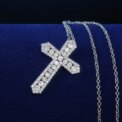 925 Sterling Silver Cross Pendant Necklace for Women Girls Shiny Sweet Chain Punk Party Fashion Pendant Fashion Jewelry Gifts - Image 4