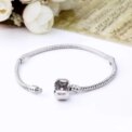 Handmade Original Fine Jewelry 925 Sterling Silver Charm Bracelet Soft Smooth Snake Bone Bracelets for Women - Image 6