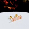 1pcs stainless steel letter M women's earrings fashion jewellery exquisite lovely small earrings spot can be wholesale - Image 6