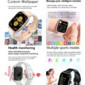 2025 New H9 Max Smartwatch Answer Call Calorie Tracking Heart Rate Blood Oxygen Sleep Monitoring For Xiaomi Sports Smart Watch - Image 5