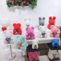 1pcs 25cm Rose Bear Artificial Foam Rose Flower Teddy Bear Valentines Day Gift Birthday Party Spring Wedding Party Decoration - Image 5