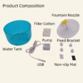 Pets Water Fountain Auto Filter USB Electric Mute Cat Drinker Bowl 1200mL Recirculate Filtring Drinker for Cats Water Dispenser - Image 6