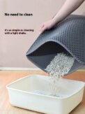 90x60CM Large Cat Litter Mat Waterproof Double Layer Non Slip Litter Box Tray Pad Washable Durable Pet Toilet Training Mat - Image 3