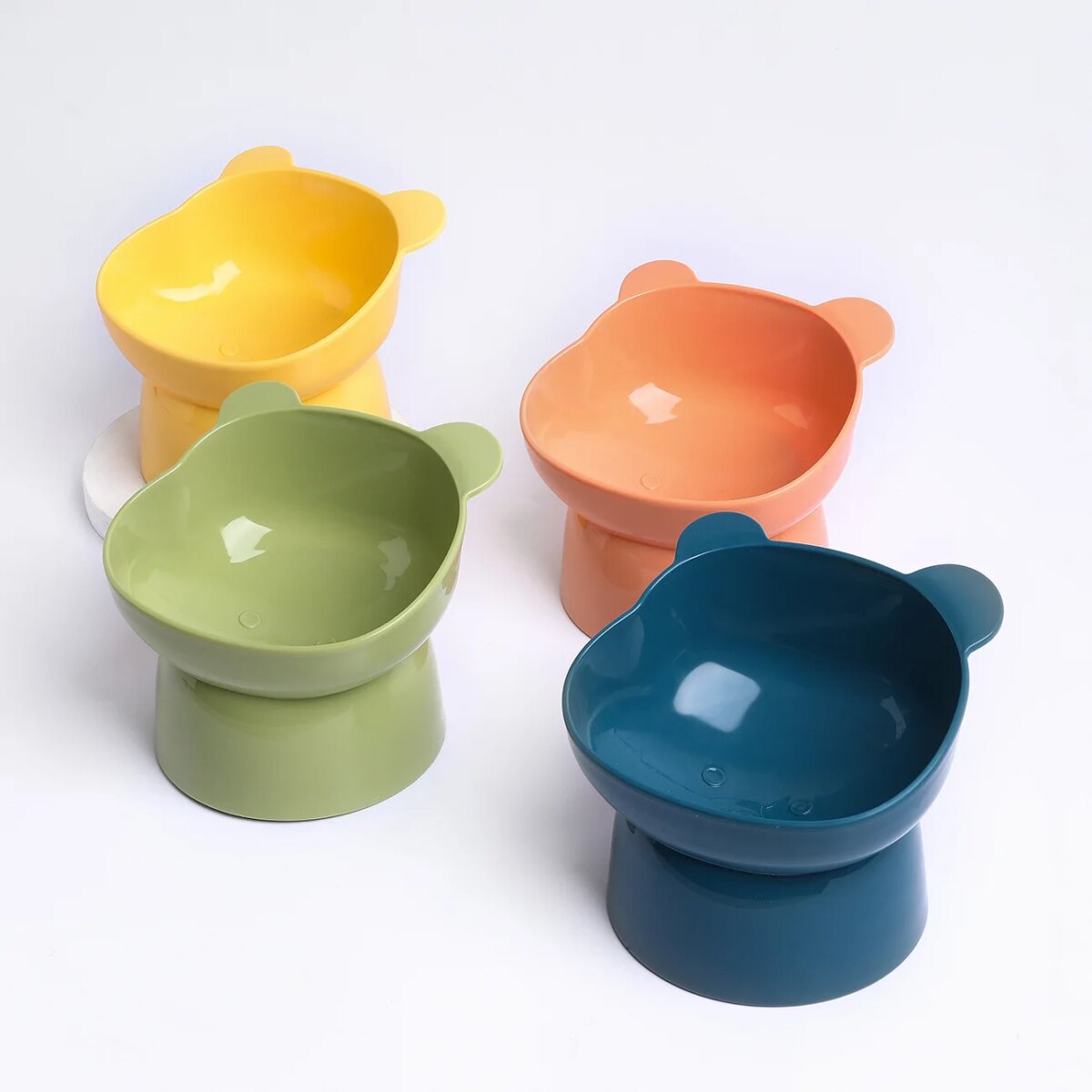 Pet food bowl Tilt high bottom neck protector against choking dog and cat birdbits against dumping pet feeding supplies - Image 5