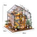 Mini Doll House Kit DIY Flower House Handmade 3D Puzzle Assembly Building Model Toys Home Bedroom Decoration with Furniture Gift - Image 6