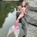 Diamond tail mermaid doll butterfly wings, princess dolls, birthday gifts for boys and girls. - Image 6