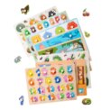 Montessori Wooden Puzzles Hand Grab Boards Toys Tangram Jigsaw Baby Educational Toys Cartoon Vehicle Animals Fruits 3D Puzzles - Image 6