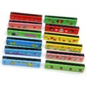 16-Hole Wooden Harmonica Cartoon Animals Painted Toy Musical Instrument Play Kids Early Educational Toys for Children Gifts - Image 3