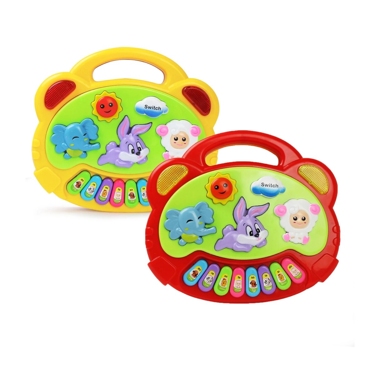 Kids Cartoon Piano Keyboard Game with Animal Sounds Flashing Light Music Baby Instrument Music Toys Educational Toys Kids Gifts - Image 1