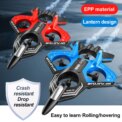 New remote-controlled glider, gravity sensing stunt foam aircraft, dazzling lights, rechargeable anti-drop drone, children's toy - Image 2