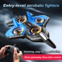 New remote-controlled glider, gravity sensing stunt foam aircraft, dazzling lights, rechargeable anti-drop drone, children's toy