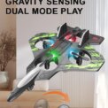 New remote-controlled glider, gravity sensing stunt foam aircraft, dazzling lights, rechargeable anti-drop drone, children's toy - Image 5