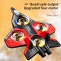 New remote-controlled glider, gravity sensing stunt foam aircraft, dazzling lights, rechargeable anti-drop drone, children's toy - Image 3