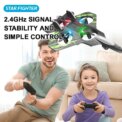 New remote-controlled glider, gravity sensing stunt foam aircraft, dazzling lights, rechargeable anti-drop drone, children's toy - Image 6