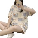 New Pajamas Female Summer Large Size Short-Sleeved Homewear Suit Korean Version of the Student Sweet and Lovely Ladies Homewear - Image 5