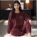 Warm Sleepwear for Winterthickened Warm Flannel Pajamas Student Long Sleeve Cartoon Ladies Loungewear Setpajamas Woman Offer - Image 4