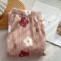 Autumn and Winter Women's New Pajama Pants Girls Student Sleeping Pants Warm Pants Coral Fleece Pants Thickened Warm Casual Home - Image 6
