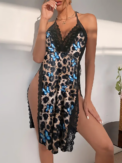 Sexy Women's Underwear Large Size Loose Home Nightgown Slit Pajamas - Image 4