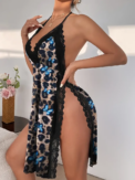 Sexy Women's Underwear Large Size Loose Home Nightgown Slit Pajamas