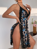 Sexy Women's Underwear Large Size Loose Home Nightgown Slit Pajamas - Image 3