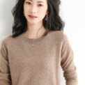 Winter Classic Style Cashmere Pullover Fashion Merino Wool Sweater Round Neck Long Sleeve Knitwear Soft Warm Basic' Clothing Top - Image 3