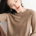 Winter Classic Style Cashmere Pullover Fashion Merino Wool Sweater Round Neck Long Sleeve Knitwear Soft Warm Basic' Clothing Top - Image 6