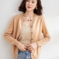 Women Cardigans Sweater O-neck Spring Autumn Knitted Cashmere Cardigans Solid Single Breasted Womens Sweaters 2022 - Image 6