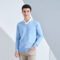 Cashmere Cotton Blend Classic V-neck Knitted Sweater Men Pullover 2024 Autumn Winter Soft Warm Business Casual Jumper pull homme - Image 6