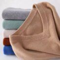 Men's Cashmere Warm Pullovers Sweater V Neck Knit Autumn Winter Fit Tops Male Wool Knitwear Jumpers Bottoming shirt Plus Size - Image 5