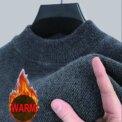 Men's 100% pure Mink Cashmere Sweater O-Neck Pullovers Knit Large Size Mink Sweater Winter Male Tops Long Sleeve Jumpers 4XL