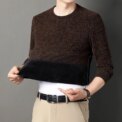 Men's 100% pure Mink Cashmere Sweater O-Neck Pullovers Knit Large Size Mink Sweater Winter Male Tops Long Sleeve Jumpers 4XL - Image 5