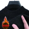 Men's 100% pure Mink Cashmere Sweater O-Neck Pullovers Knit Large Size Mink Sweater Winter Male Tops Long Sleeve Jumpers 4XL - Image 2