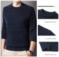 Men's 100% pure Mink Cashmere Sweater O-Neck Pullovers Knit Large Size Mink Sweater Winter Male Tops Long Sleeve Jumpers 4XL - Image 6