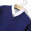 Wool Men's Sweaters V-neck Pullovers Cashmere Knitting Hot Sale Spring Autumn Sweaters Knitwear High Quality Jumpers Clothes - Image 3