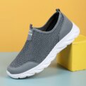 Lightweight Men Casual Shoes Breathable Slip on Male Casual Sneakers Anti-slip Men's Flats Outdoor Walking Shoes Size 39-47 - Image 2