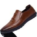 Casual Men's Shoes Versatile soft leather footwear Fashion comfortable loafers male breathable new flat Zapatos - Image 5