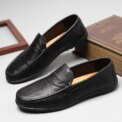 Genuine Cow Leather Men Shoes Casual Luxury Brand Men Loafers Italian Moccasins Breathable Slip on Men Driving Shoes Chaussure Homme - Image 4
