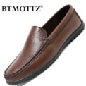 Genuine Cow Leather Men Shoes Casual Luxury Brand Men Loafers Italian Moccasins Breathable Slip on Men Driving Shoes Chaussure Homme - Image 2