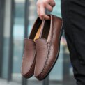 Genuine Cow Leather Men Shoes Casual Luxury Brand Men Loafers Italian Moccasins Breathable Slip on Men Driving Shoes Chaussure Homme - Image 3