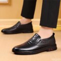 Men's Cow Leather Shoes Genuine Leather Handmade Business shoes Round Toe Casual Loafers Comfortable Man footwear Zapatos Homme - Image 4