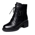 Luxury Chelsea Boots Women Leather Ladies Boots Chunky Winter Shoes Platform Ankle Boots Slip On Thick Heel - Image 4