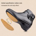 Fashion Winter Women Ankle Boots PU Leather Female Thick Plush Warm Snow Boots Mother Waterproof Non-slip Booties Luxury - Image 4
