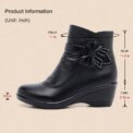Fashion Winter Women Ankle Boots PU Leather Female Thick Plush Warm Snow Boots Mother Waterproof Non-slip Booties Luxury - Image 6
