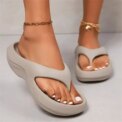 Thick Platform Eva Flip Flops For Women Summer Clip Toe Non Slip Beach Sandals Woman Comfortable Soft Sole Cloud Slippers - Image 2
